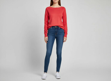 sweter z liskiem: F&F, Sweter damski, rozmiar S