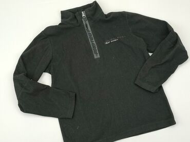 sweterek z kapturem na drutach: Sweatshirt, 10 years, 134-140 cm, condition - Good