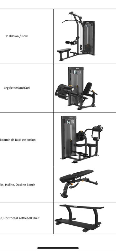 Digər trenajorlar: Peşəkar idman zalı üçün tam avadanlıq paketi Kardio: - Adaptive — 3