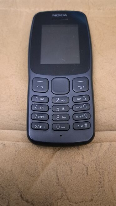 8910 nokia: Nokia 106, rəng - Qara, Düyməli, İki sim kartlı