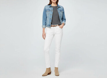 hm dzianinowe spodnie: H&M, Jeansy damskie, rozmiar M