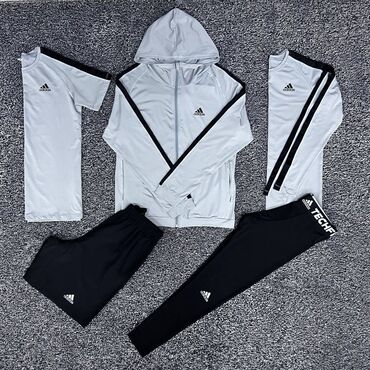 семейные одежды: Рашгарды 5/1 Комплект спортивной одежды Adidas из пяти предметов
