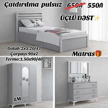 dolab gence: Gənc oda🤴👸 DOLAB+çarpayı+termo💥 Yeni və sifarişlə Qiymət : *550₼* — 1