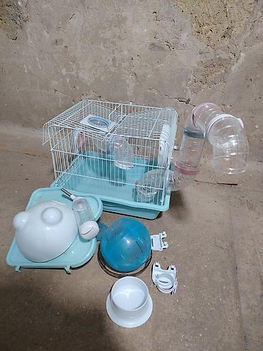 Клетки: Real alıcıya xüsusi endirim olunacaq! Hamster üçün tam set qəfəs - — 5