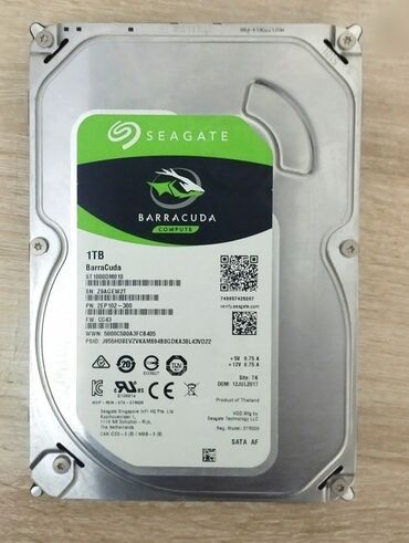 Жесткие диски, переносные винчестеры: Накопитель, Seagate, HDD, 1 ТБ, Для ПК