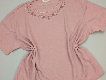 bluzki pudrowy róż krótki rękaw: Bluzka Damska, Bonmarche, XL, stan - Dobry
