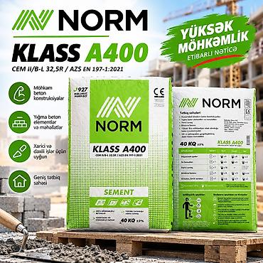 Дом и сад: NORM Sement – Rəsmi Distribütordan | 300, 400, 500 Marka Möhkəm — 2