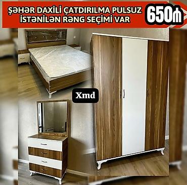 madeyra royal yataq desti: Yataq otağı dəsti – Xmd model Qiymət: 650₼ Komplekt: - 2 nəfərlik — 1