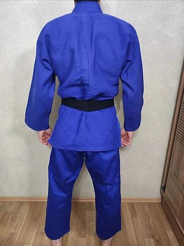 judo forma: Mizuno judo gi – mavi rəngdə komplekt 2 defe istifadə olunub qalın — 2