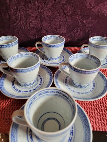 Kuhinjski setovi: Soljice nove jing dezen pirincani porcelan iz 60,70ih godina — 5