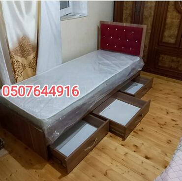 Çarpayılar: Yeni, Təknəfərlik çarpayı, Bazasız, Matras ilə, Siyirməsiz, Azərbaycan — 26