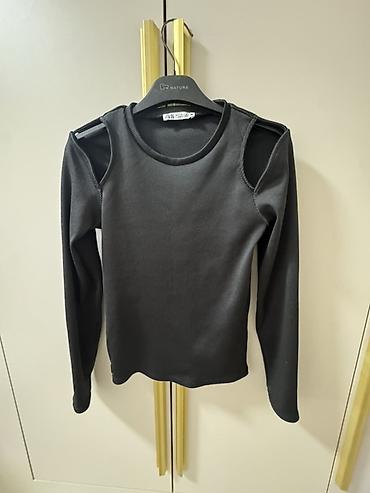 Айымдардын кийими: Блузка, Классикалык модель, Пахта, Solid print — 4
