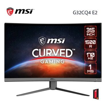 Monitorlar: 👉MSI G32CQ4 E2 Gaming Monitor 🔸31.5" (80sm) 🔸2 K 2560 × 1440 (WQHD)