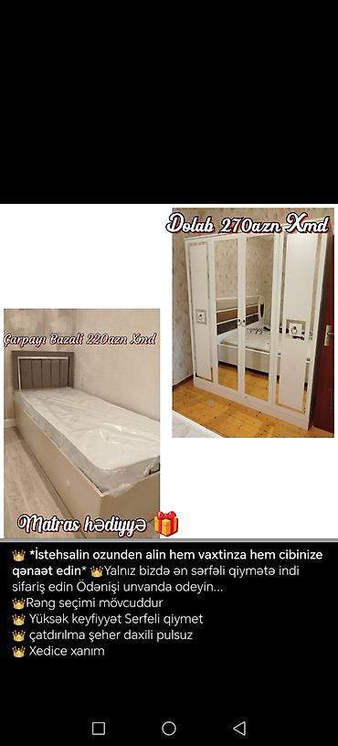bayram: Təknəfərlik çarpayı, Dolab, Yeni — 1
