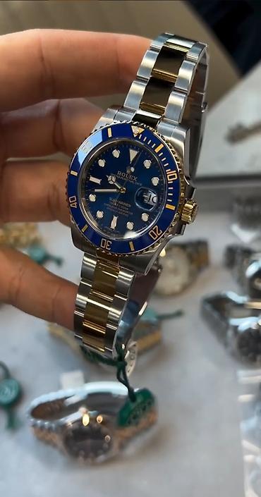 bahalı saatlar: Yeni, Qol saatı, Rolex, rəng - Mavi — 3