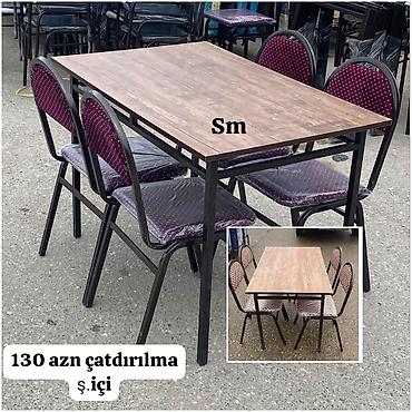 ucuz bağ evleri: Plastik və metal yemək dəsti seçimləri - 6 nəfərlik plastik masa-stul — 4