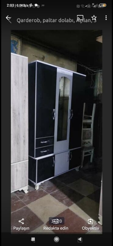 Dolablar: Yeni, Açılan, 3 qapılı Düz dolab, Qarderob, paltar dolabı, Azərbaycan — 10