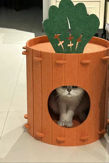 Зоотовары: Домик для котика. Материал типо войлока. Лёгкий, удобный. Коты не — 11