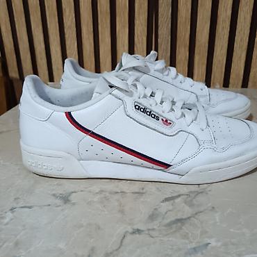 planika sebago cipele: Adidas Originals Continental 80 – bele kožne patike, broj 44,5 ug — 1