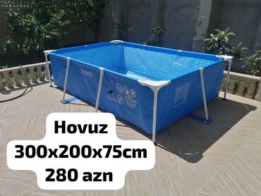 hava ilə doldurulan hovuzlar: Yeni Karkas Swimming Pool Intex, 4.1 - 5 m, 201 - 500 l