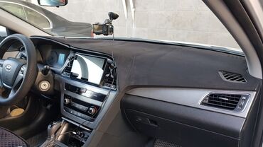 Накидки на панель: Алькантара Накидка на панель Hyundai, цвет - Черный, Б/у, Самовывоз