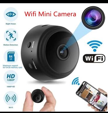 интернет магазины бишкек: A9 камера Wi-Fi Беспроводные видеокамеры 1080P Full HD Small Nanny