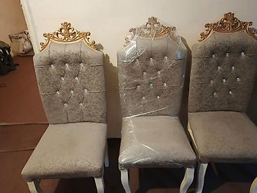 Mebel: Qonaq otağı üçün, İşlənmiş, Açılmayan, Oval masa, 6 stul — 3