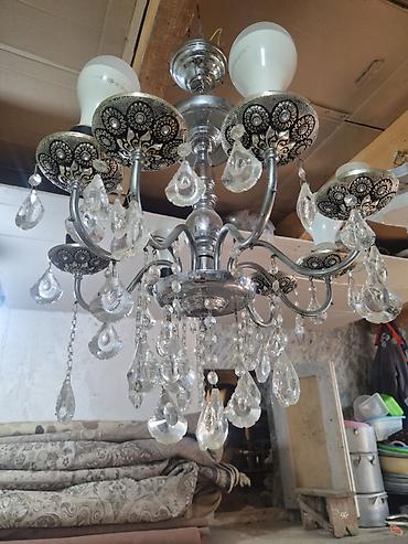 lustur sekilleri: Çılçıraq, 6 lampa, Metal — 2