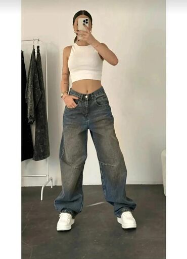 qaqa şalvarları: Ölçü 31, bel ölçüsü 88sm. Baggy . Qiymət 25 Azn