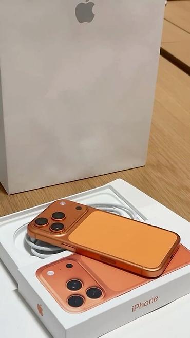 Apple iPhone: IPhone 17 Pro Max, 256 GB, Narıncı, Face ID — 17