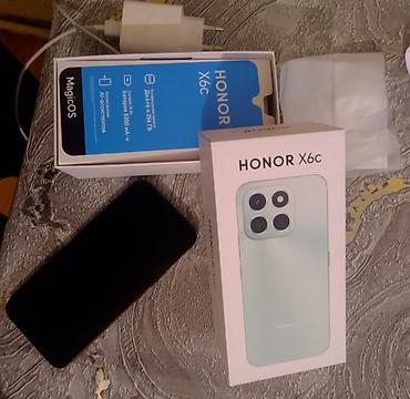 planset honor: Honor X6c, 128 GB, rəng - Qara, Barmaq izi — 2