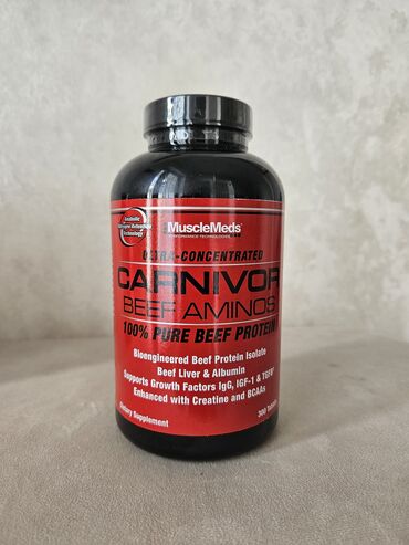 idman qidaları satışı: MuscleMeds Carnivor beef aminos 300 tab