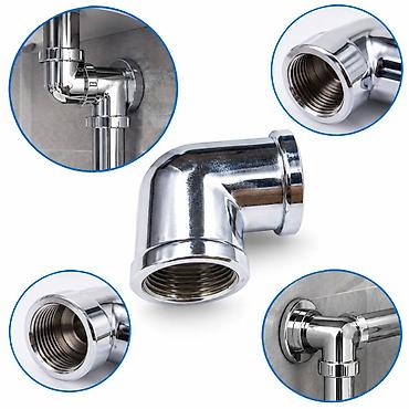 Uqolnik su OS-111 Metal 90° bucaq birləşdirici fitting (dirsek) –