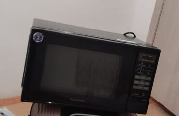 Plitələr və bişirmə panelləri: Mikrodalğalı soba Panasonic, Ayrıca dayanan, Mikrodalğalar ilə, rəng - Qara