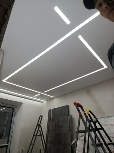 Потолочные работы: Монтаж потолочных плинтусов, Монтаж потолков | Многоуровневый | Багет Больше 6 лет опыта — 12