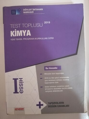 kimya 1 ci hisse toplu cavablari: Dim Toplu Kimya 1 ci ve 2 ci hisse birlikde. Temiz veziyyetdedir