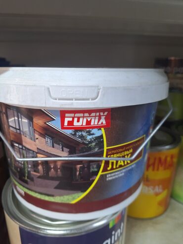 миксер для краски: Акриловый лак Fomix "Солнечный" предназначен для наружных работ. Он