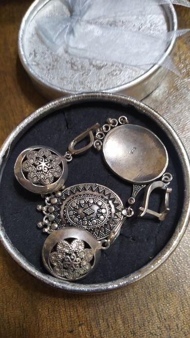 Серебряные серьги: Серебряные серьги, Проба 925, Жемчуг, Женские, Б/у — 11