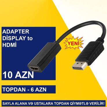 Digər kompüter aksesuarları: Display Port adapterlər SAYLA ALANA VƏ USTALARA TOPDAN QİYMƏTLƏ -da lalafo.az — 6 Digər kompüter aksesuarları: Display Port adapterlər SAYLA ALANA VƏ USTALARA TOPDAN QİYMƏTLƏ — 6