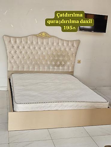 İşlənmiş, İkinəfərlik çarpayı, Bazasız, Matras ilə, Siyirməsiz