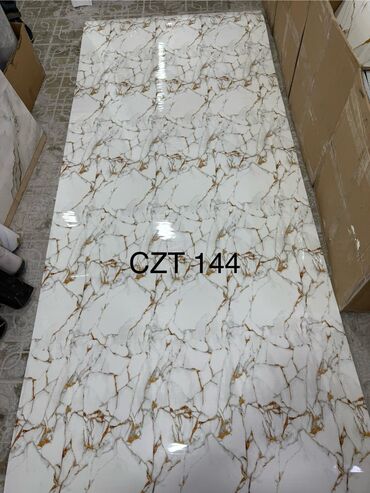 Mərmər effektli PVC panellər: Hamam ucun kafel evezi mermer paneller . Suvaqin ustunden kafelin — 8