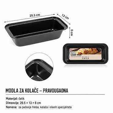 limene kutije za kolače: KMT kutija za tost 2406111 Praktična pravougaona posuda za pečenje i — 1