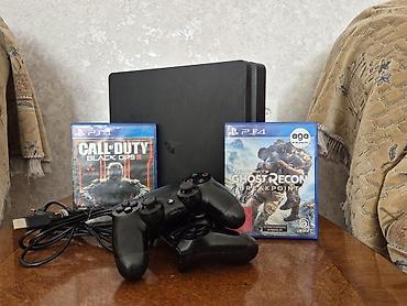 call of duty black ops 2 ps4: Sony PlayStation 4 Slim (PS4) oyun konsolu seti Daxilə daxil olanlar — 1