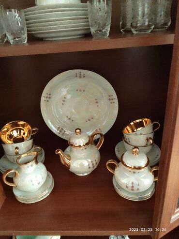 Çay dəstləri və servizlər: Çay dəsti, rəng - Ağ, 6 nəfərlik, Almaniya