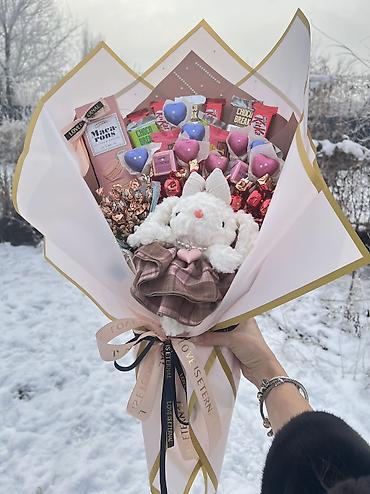 Подарки и сувениры: Шоколадный букет с игрушкой 🔥 Цена по акции 1750 сом В НАЛИЧИИ!!🔥 🚕 — 8