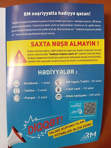 12 lik: Ədəbiyyat- Yeni Nəşr 2026, 17.50 Azn yox, bir ədədi 10 Azn. Son 5 — 3