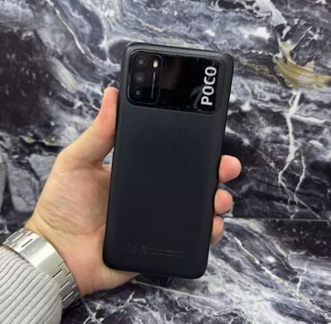 poco м3: Poco M3, Колдонулган, 64 ГБ, түсү - Кара, 2 SIM