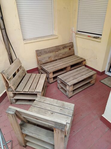 zastitni vizir za lice: Garden set, Wood, color - Brown