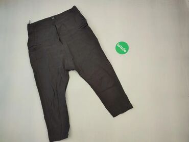 Spodnie: Spodnie 2XL (EU 44), wzór - Jednolity kolor, kolor - Czarny