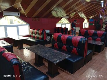 Soyuducu vitrinləri: Kafe divan destleri her biri 95 Azn. Deste daxildir 2dest divan ve